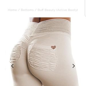 Cute Booty Lounge Cream Leggings